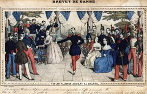 Dance certificate, mid-19th century, Stella collection by Unknown artist