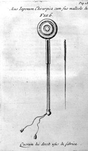 De Acupunctura by W. Ten Rhijne. London 1683. First Western text dealing with Acupuncture by Unknown artist