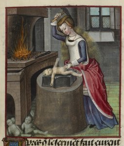 (Detail) Nature forging a baby, from 