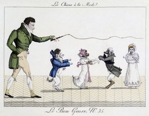 Dog tamer - in The Good Genre, early 19th century by Unknown artist