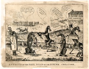 Effects of the Railroad on the Brute Creation No. 4 by Unknown artist