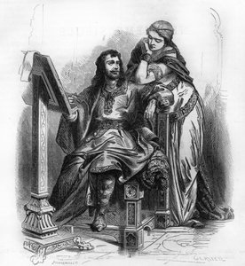 Eginhard (Einhard, Einhart, Einard, 775-840) historian of the Carolingian period with Emma (Imma) his wife