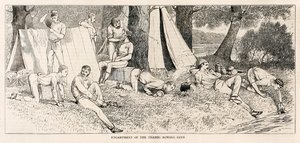 Encampment of the Thames Rowing Club, from Sketches from a Steam Launch at Henley Regatta, published in July 1878