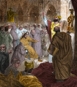 End of the Merovingian dynasty, 751: deposition of King Childeric III by Pepin the Short.