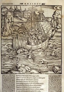 Aeneid by Virgil: Aeneas and His Companions Crossing a Sea Full of Sirens by Unknown artist