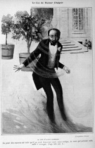 Example of agoraphobia or fear of open spaces. The case of Alexis Gombaud who could not cross the courtyard of his house alone