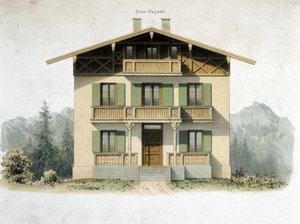 Facade of a German house