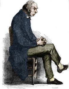 Father Goriot - Engraving mid 19th century - Illustration for 