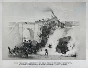 Fearful Accident on the North London Railway at Kentish Town Fields by Unknown artist