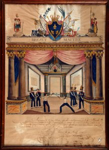 Fencing: patent of Cont pointe of April 1826 by Unknown artist
