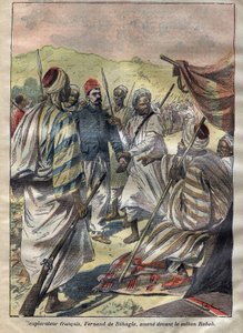 Ferdinand de Behagle (1857-1899) (French explorer) took Rabah prisoner and then the sultan had him put to death by hanging 1899 - engraving in 