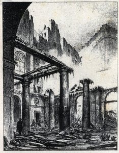 Fire of the Italian Theatre in Paris in 1838 by Unknown artist