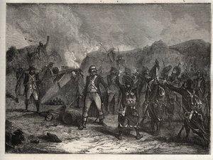 First Coalition: Colonel Antoine Guillaume Rampon at the Battle of Montenotte on 12 April 1796, during the Italian Campaign Opposing the French Troops of Napoleon Bonaparte Against the Austrian and Sardinian Armies by Unknown artist