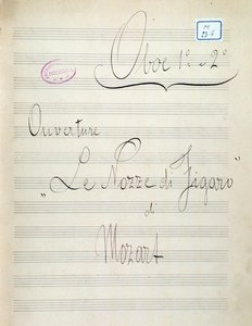 First Page of Sheet Music for Oboe of 
