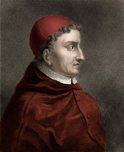 Portrait of Francisco Jimenez de Cisneros, cardinal, religious reformer and Spanish statesman - Engraving of the 19th century