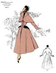 French Fashion, Redingote Coat Design by Unknown artist