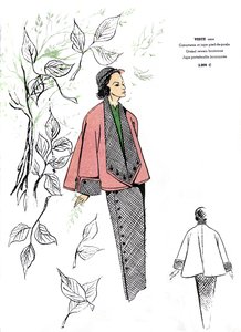 French Fashion, Houndstooth Outfit Design
