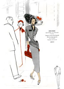 French Fashion, Two-Piece Garment Design