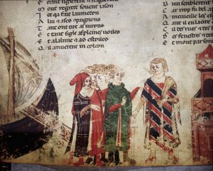 French Merchant in Venice. Miniature of the 
