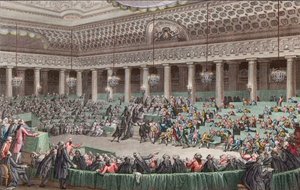 French revolution - The National Assembly Renounces all Privileges, 4th August 1789, engraved by Helman by Unknown artist