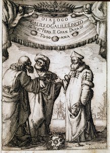 Frontispiece of Dialogue on the Two Great Systems of the World