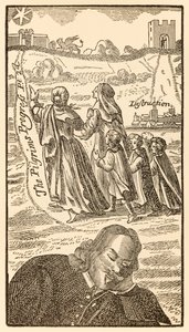 Frontispiece from the Second Part of The Pilgrims Progress From This World, To That Which Is To Come by John Bunyan (1628-1688) by Unknown