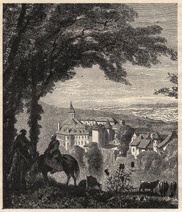 Gargilesse-Dampierre - Indre - France - engraving in 