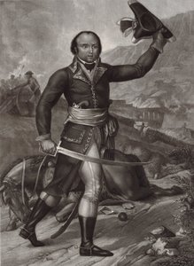 General Thomas-Alexandre Dumas in French Republican army officer uniform - Alexandre Davy de la Pailleterie said Dumas - father of French writer Alexandre Dumas by Unknown artist