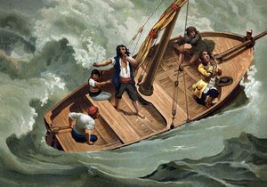Gottfried Wilhelm von Leibniz (1646-1716), German philosopher and boatmen of the Adriatic. Barcelona 1881 by Unknown artist