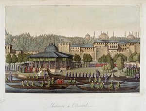 Government of the Ottomans: audience at the Admiral - in 