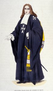 Great Knight - Cross of the Order of Malta Engraving 19th Century