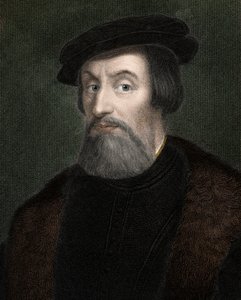 Hernando Cortes, conqueror of Mexico - 19th century engraving by Unknown artist