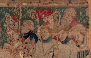 History of Saint Piat and Saint Eleuthère, Scene 10: Saint Eleuthère is sacred as bishop (detail) by Unknown artist