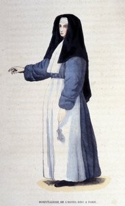 Hospitaller of the Hotel Dieu in Paris (engraving from an album on religious orders, Paris) by Unknown artist