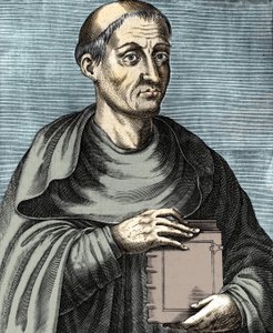 Hugues de Saint Victor. French theologian and philosopher. 12th century. Engraving of the 17th century