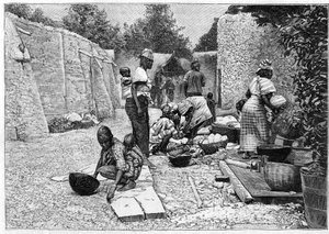 Human Zoo - ethnographic exhibition of West Africa at Champ de Mars (Paris) by Unknown artist