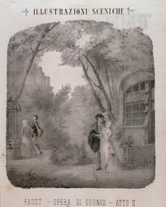 Illustration for the Second Act of Faust by Unknown artist