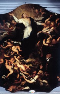 Immaculate Conception with St Philip Neri by Unknown artist