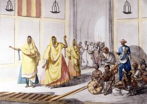 Indian culture and civilization: dancer and traditional music, India