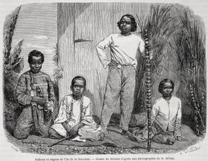 Indians and Negroes of Reunion Island - in 