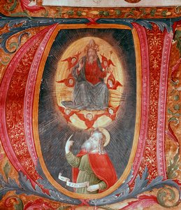 Initial Letter V with Representation of Ezechiel (miniature) by Unknown artist