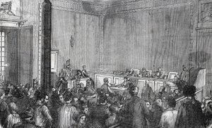 Internal View of the Correctional Police, 6th Chamber in Paris in the 19th Century by Unknown artist