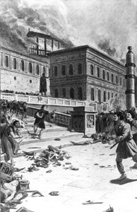 Invasion and looting of Rome by Alaric I, King of the Visigoths, in 410