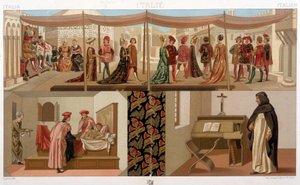 Italian costumes of the 15th century. In 