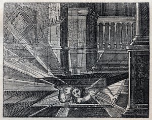 Italian proverbs: The truth cannot remain buried. Engraving of the 19th century by Unknown artist