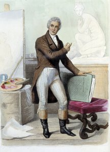 Jacques Louis David, French Painter and Cartoonist (1748-1825) - in Le Plutarque Français, Ed. Mennechet by Unknown artist