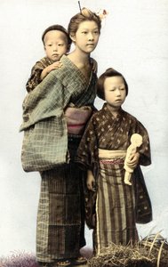 Japanese children, late 19th century