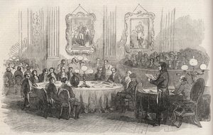 Jean-Jacques Berger (1790-1859) Prefect of the Seine, Proclaiming the Votes for the Empire to the Mayors of the Arrondissements, Paris by Unknown artist