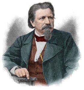 Karl Ferdinand Gutzkow (1811-1878), German writer, playwright and journalist. by Unknown artist