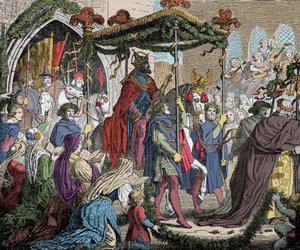 Karl IV Enters Avignon in 1365 by Unknown artist